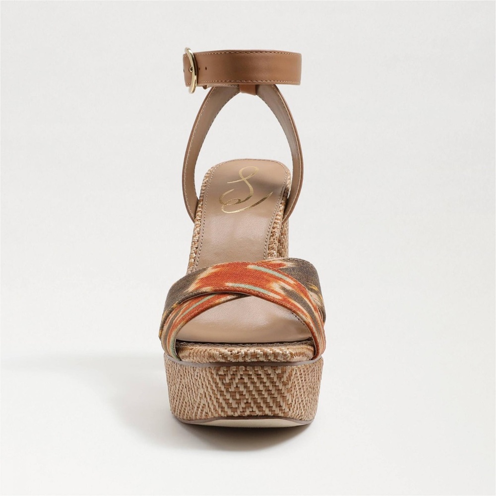 Sam Edelman Nolita Platform Sandals, Orange Multi Size 11, New in Box £150 - Picture 12 of 15